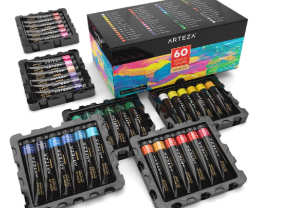 arteza acrylic paint set