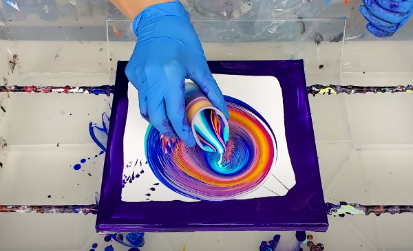 How to Paint Landscapes Onto Your Acrylic Pours