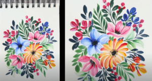 EASY Acrylic Flowers Paintings For Beginners (Tutorial)