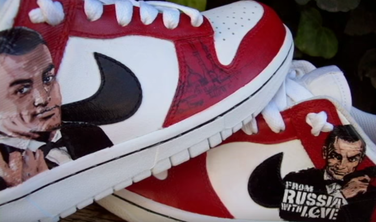 using acrylic paint on leather shoes