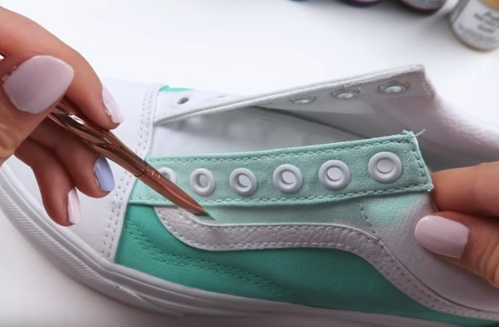 Sluiting Turbine Wind How to Paint Shoes (Custom shoes painting Vans) - Acrylic Technique
