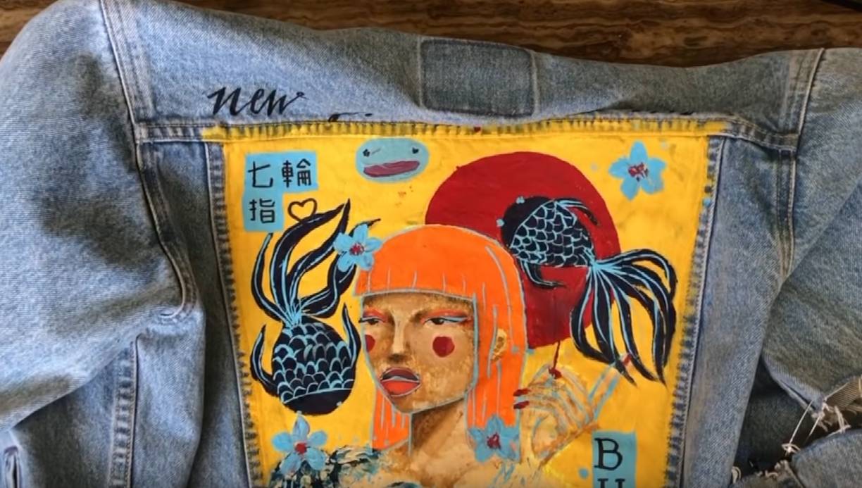 Testing Acrylic & Fabric Paints on Denim - Made By Barb